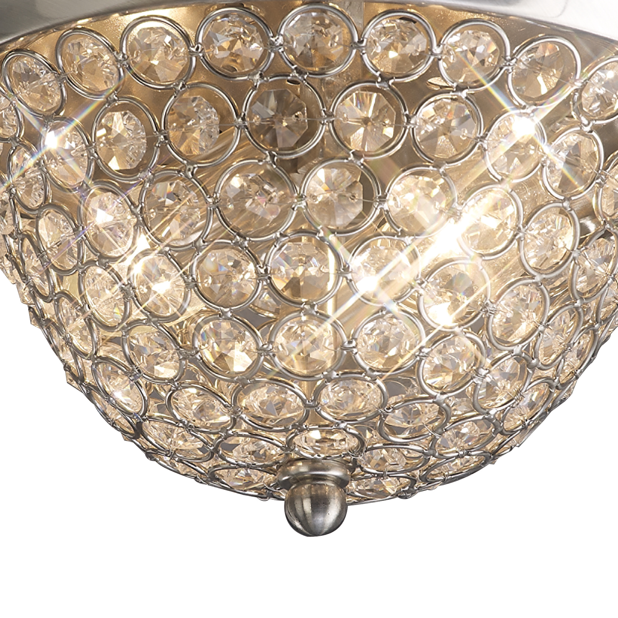 Paloma Crystal  Flush Ceiling 2 Light IL31133  Diyas Paloma
